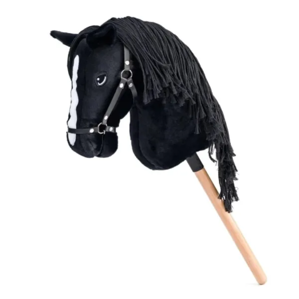 Cortez Premium schwarze Steckenpferd Hobby Pferd - Woodyland Bild 1