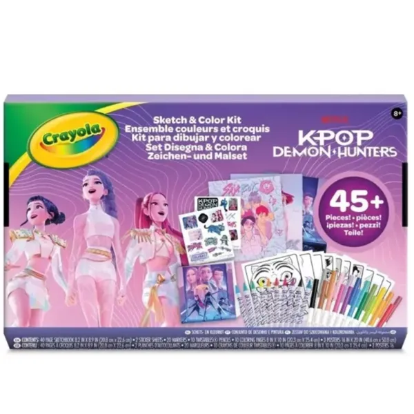 Crayola: Color & Sketch - K-Pop Demon Hunters kreatives Zeichen- und Malset Bild 1