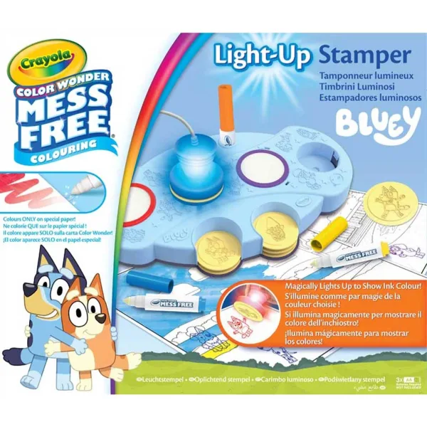 Crayola: Color Wonder Bluey Leuchtende Zauberstempel Set Bild 1