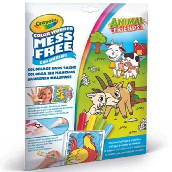 Crayola: Color Wonder Tiere auf dem Bauernhof malfreies Malbuch Bild 1