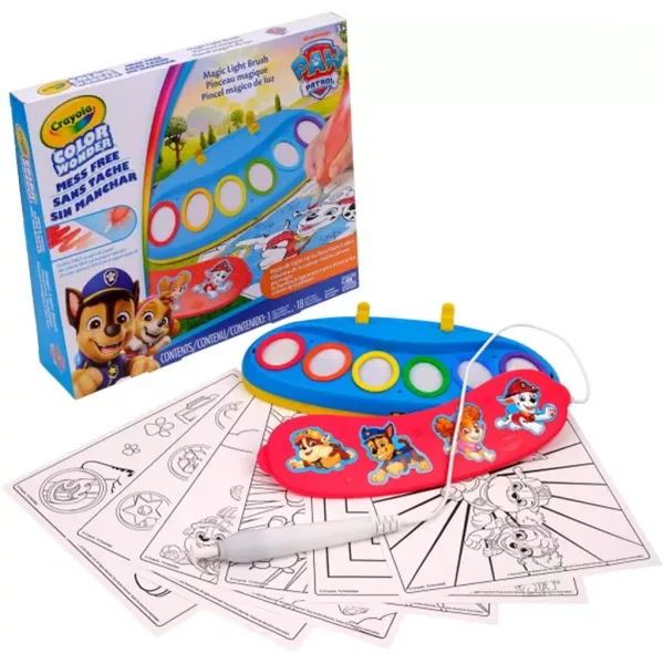 Crayola: Color Wonder Zauber Malset mit leuchtendem Pinsel - Paw Patrol Bild 1