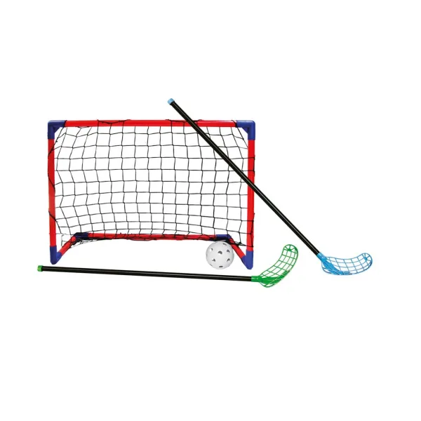 CROSS Floorball-Spielset mit 2 Schlägern und 2 Toren - Woodyland Bild 2