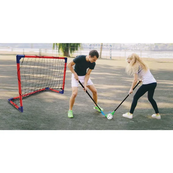 CROSS Floorball-Spielset mit 2 Schlägern und 2 Toren - Woodyland Bild 3
