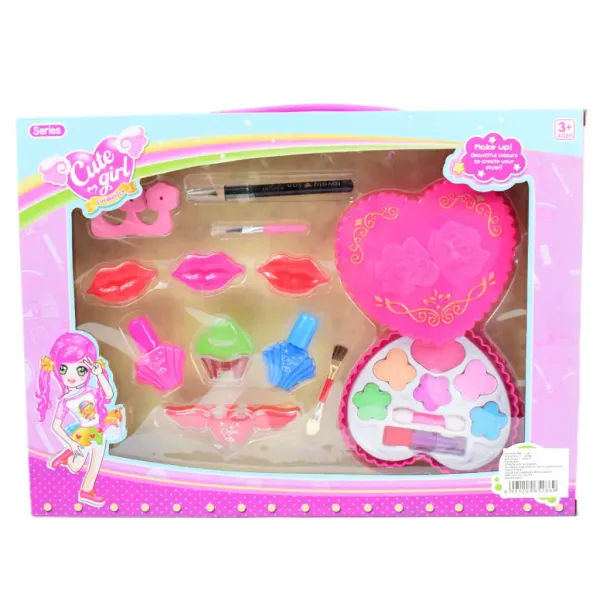 Cute Girl: Schminkset mit Schminkpalette, Nagellack und Lipgloss. Bild 6