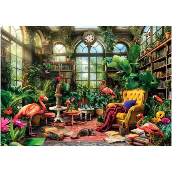 Das Gewächshaus-Bibliothek HQC 1000-teilige Puzzle - Clementoni Bild 2