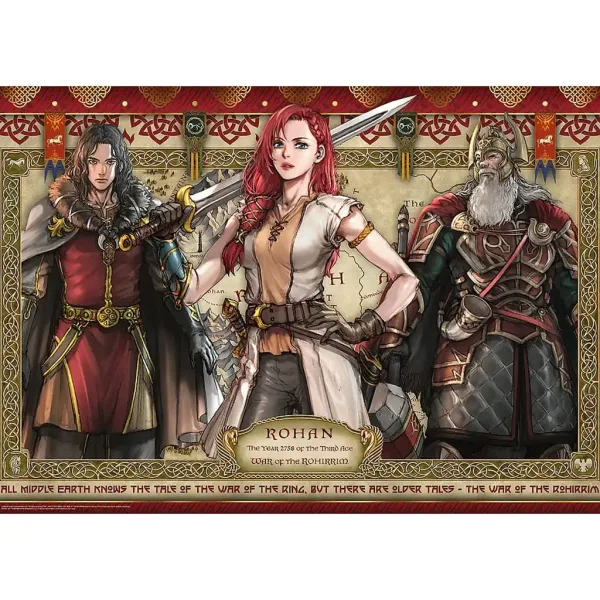 Der Herr der Ringe: Rohirrim Lager 1000-teilige Puzzle – Trefl Bild 2
