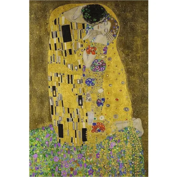 Der Kuss, Klimt - 500 Teile Puzzle mit Rahmen - Trefl Bild 2