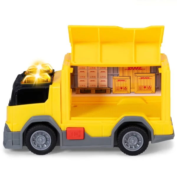 DHL Paketlieferwagen mit Licht- und Soundeffekten 15 cm - Dickie Toys Bild 3