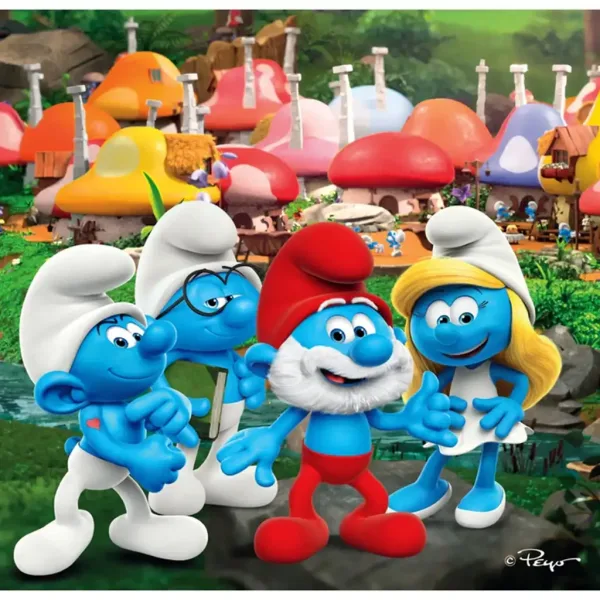 Die Abenteuer der Hupikék Törpikék 3x48 Teile Supercolor Puzzle - Clementoni Bild 2