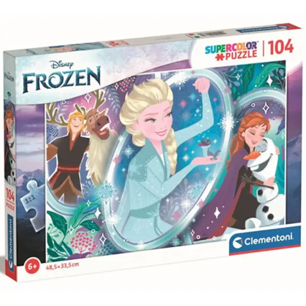 Die Eiskönigin II: Elsas Zauber Supercolor Puzzle 104 Teile - Clementoni Bild 1