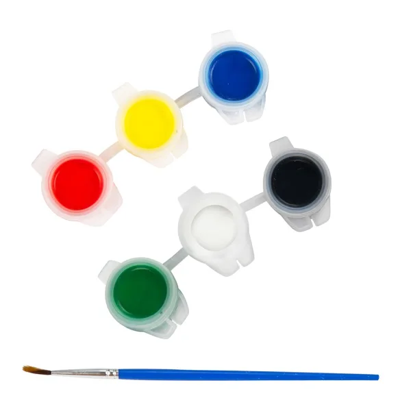 Dino Paint Set: Bemalbare Dinosaurierfigur mit Farben und Pinsel 9-teiliges Set Bild 3