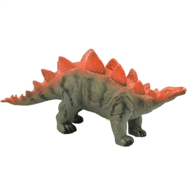 Dino World: Stegosaurus-Dinosaurierfigur aus Vinyl mit Geräuschfunktion und Baumwollfüllung in 35 cm Größe Bild 2