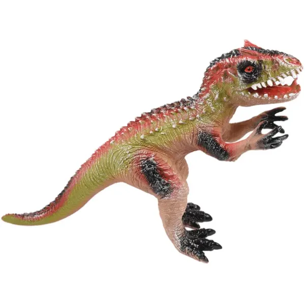 Dino World: Velociraptor-Dinosaurierfigur aus Vinyl mit Geräuschfunktion und Baumwollfüllung, 35 cm Bild 2