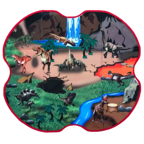 Dinosaurier 2-in-1 Spielmatte und Aufbewahrungsbox Bild 2