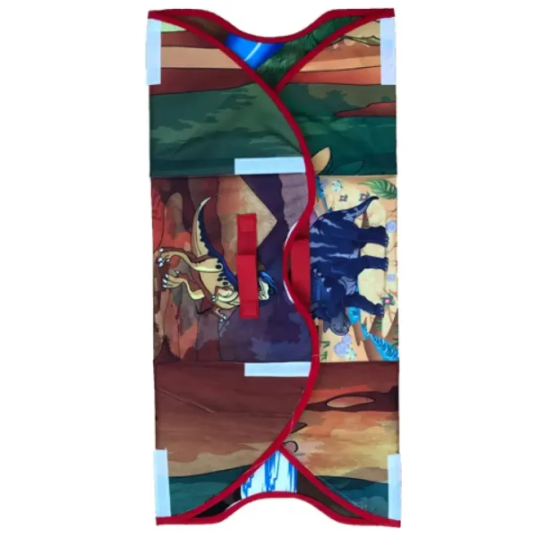 Dinosaurier 2-in-1 Spielmatte und Aufbewahrungsbox Bild 3