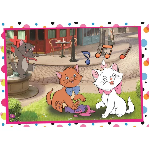 Disney Klassiker 101 Dalmatiner und Aristocats 2x60 Teile Supercolor Puzzle - Clementoni Bild 2