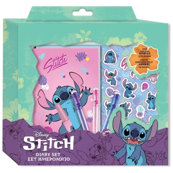 Disney: Lilo & Stitch 7-teiliges Tagebuchset in Geschenkbox Bild 1