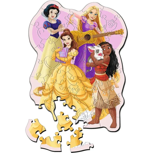 Disney Prinzessinnen 50-teiliges Holzpuzzle – Trefl Bild 2