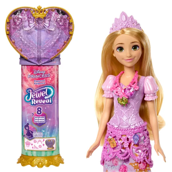 Disney Prinzessinnen - Nackte Überraschungs-Puppe - Rapunzel - Mattel Bild 2