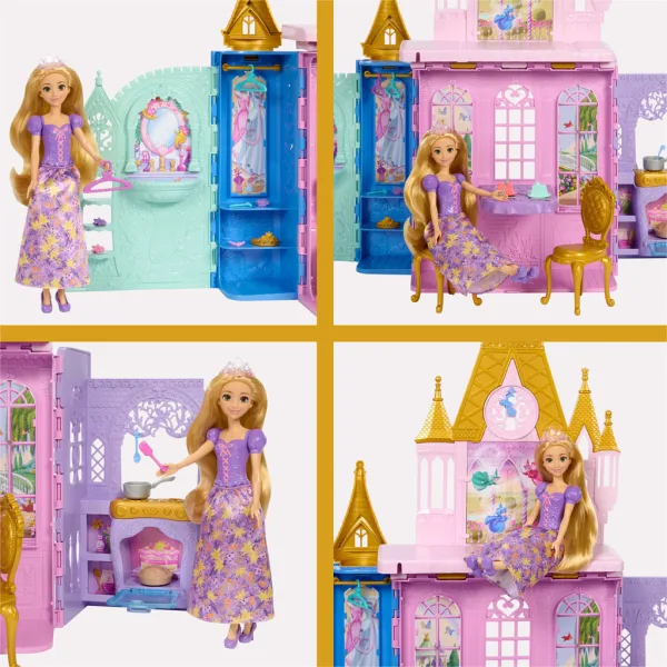 Disney Prinzessinnen Schloss Rapunzel mit Puppe - Mattel Bild 5