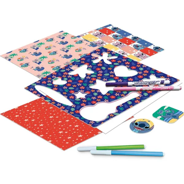 Disney Stitch-Zeichenschulset mit leuchtender Zeichentafel - Lisciani Bild 3