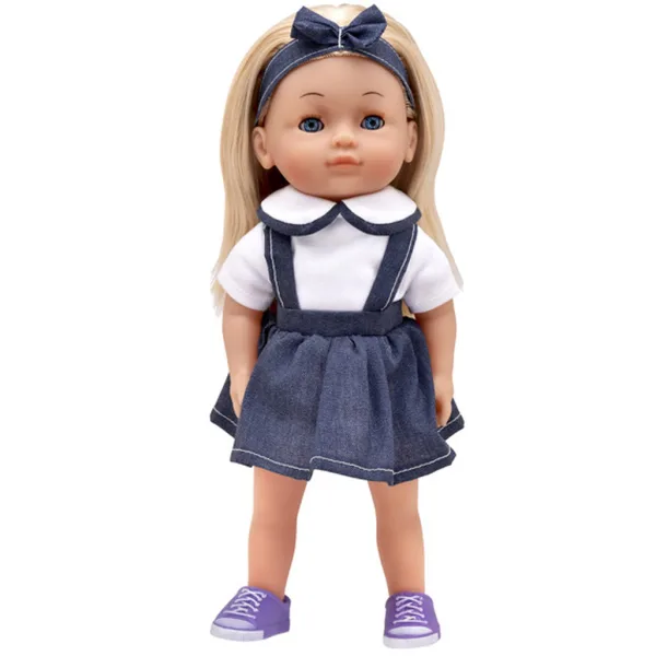 Dolls World: Deutsch sprechende Charlotte Puppe im Jeansrock Bild 3