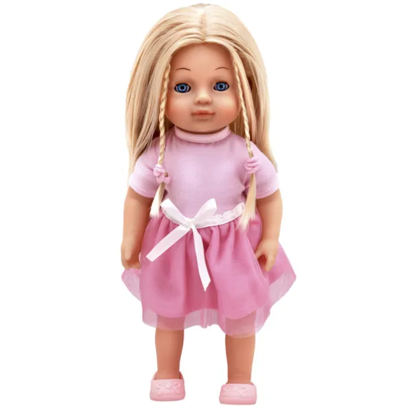 Dolls World: Ungarisch sprechende Charlotte Puppe in rosa Kleid Bild 2