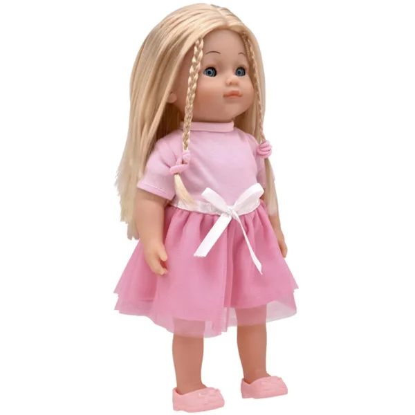 Dolls World: Ungarisch sprechende Charlotte Puppe in rosa Kleid Bild 3