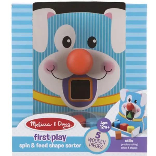 Drehen und Füttern Holz-Formensortierspiel - Melissa & Doug Bild 1