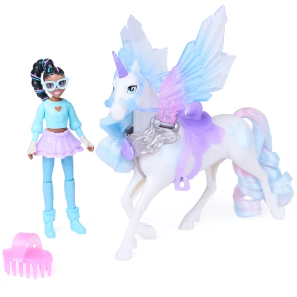 Einhorn Akademie: Layla Puppe und Glacier Einhorn Spielset - Spin Master Bild 2