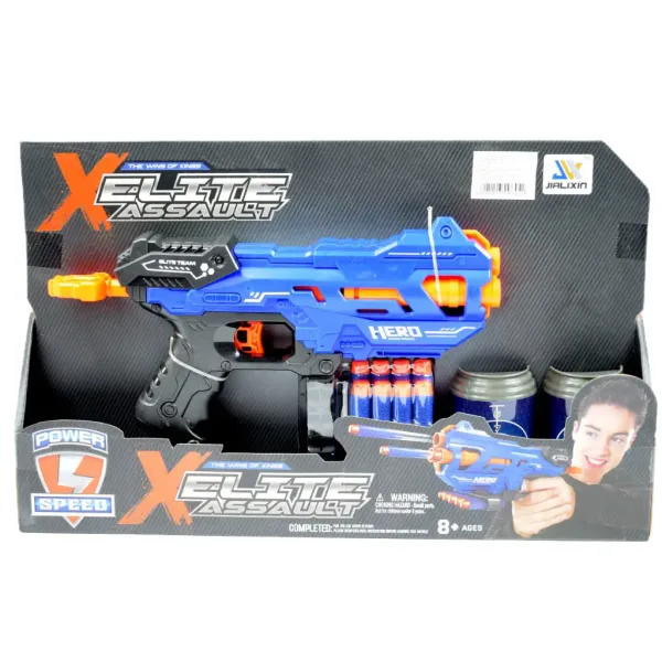 Elite Assault: Schaumstoffblaster-Set mit Munition 29x15cm Bild 4