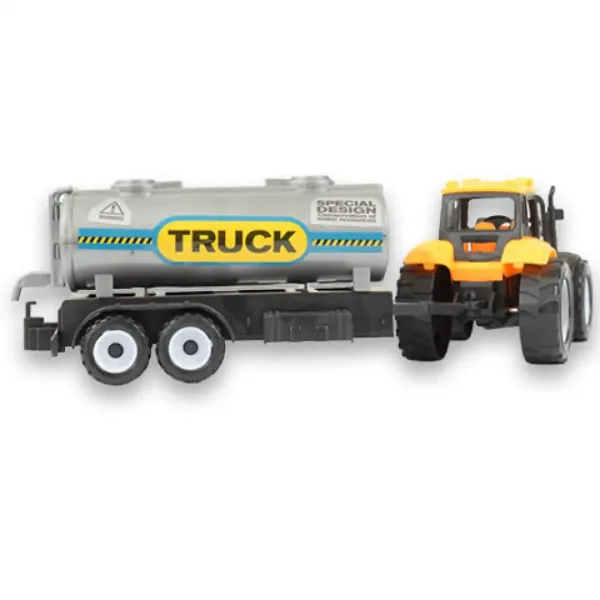 Engineering Truck: 2-teiliges Arbeitsmaschinenset mit Traktoren, Tankanhänger und Fass Bild 4