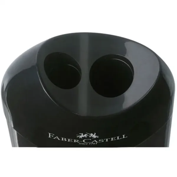 Faber-Castell: Doppelt langlebiger Kunststoffspitzer schwarz Bild 2