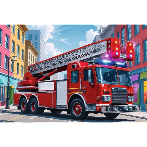 Feuerwehrwagen 60-teiliges Puzzle - Trefl Bild 2