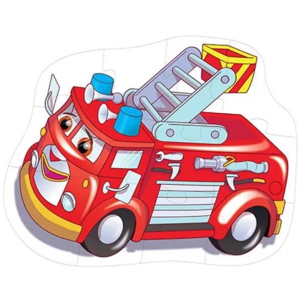 Feuerwehrwagen Riesen Bodenpuzzle 12-teilig Bild 2