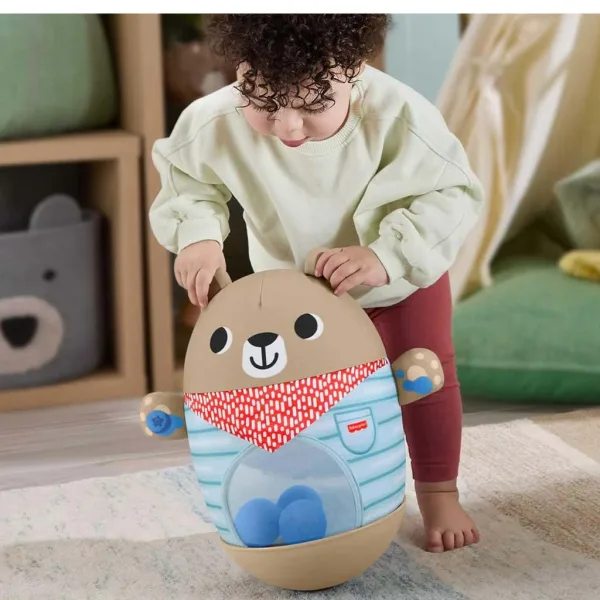 Fisher-Price: Stehauf-Bär für Babys – Mattel Bild 2
