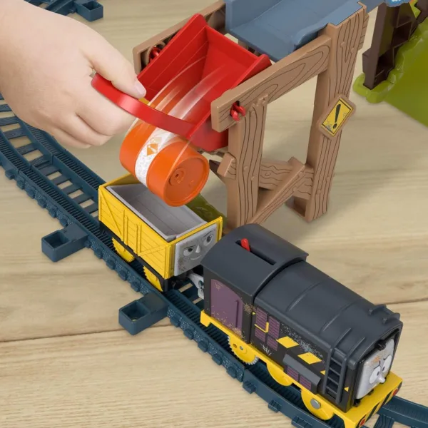 Fisher-Price: Thomas und seine Freunde Diesel Lift & Load Bau-Bahnset mit motorisiertem Zug - Mattel Bild 3
