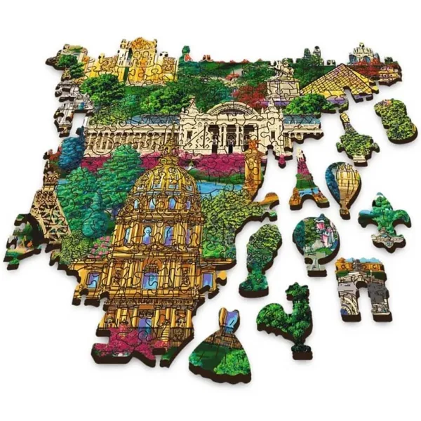 Frankreich, berühmte Orte - 1000 Teile Holzpuzzle - Trefl Bild 2