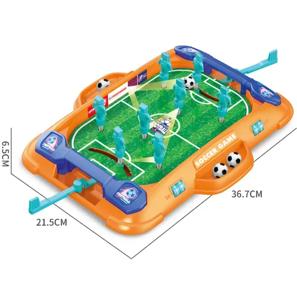 Football: Tischfußball-Spielset mit Federspielern 37 x 21 cm Bild 2