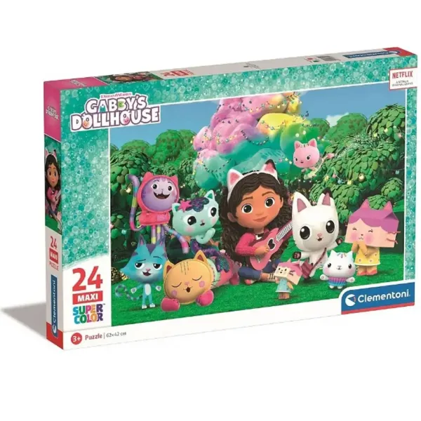 Gabi Puppenhaus: Maxi Super Color Puzzle 24 Teile - Clementoni Bild 1