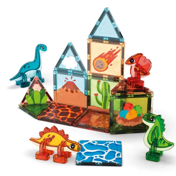 Geomag: Magnetische Fliesen Dino Welt Bild 2