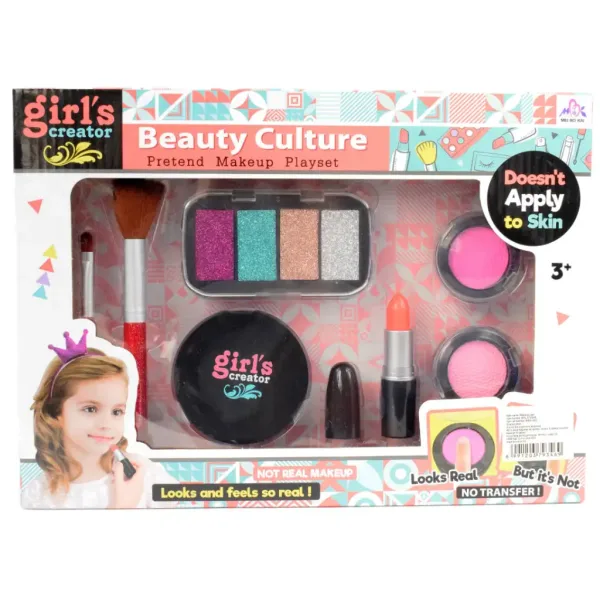 Girls Creator: Realistisches Schminkset mit Lippenstift, Make-up und Pinseln Bild 8