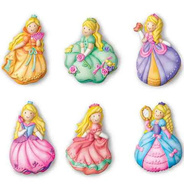 Glänzende Prinzessin Gips Kühlschrankmagnet Bastelspiel Bild 3