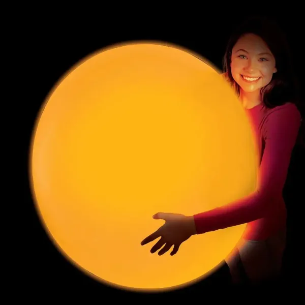 Glowzilla Wubble leuchtender Ball in Neon-Orange, 75 cm Bild 2