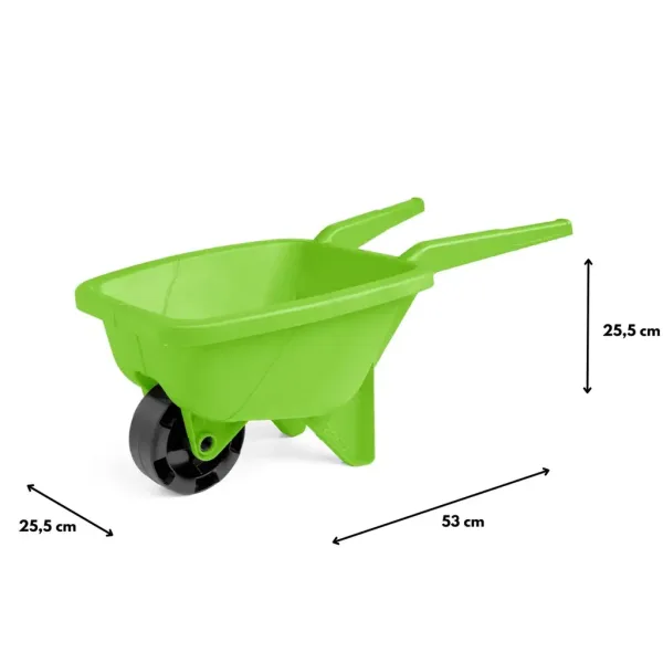 Grüner 53 cm Sandkasten-Schubkarre - Wader Bild 2
