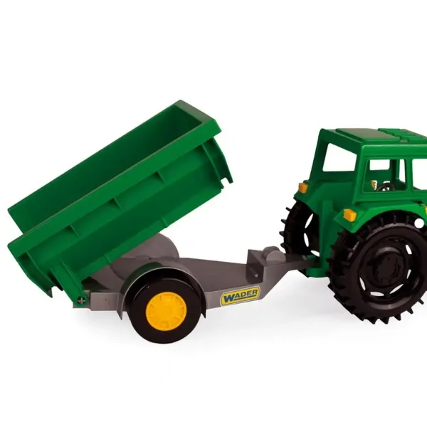 Grüner Traktor mit Kippanhänger 38,5 cm - Wader Bild 3