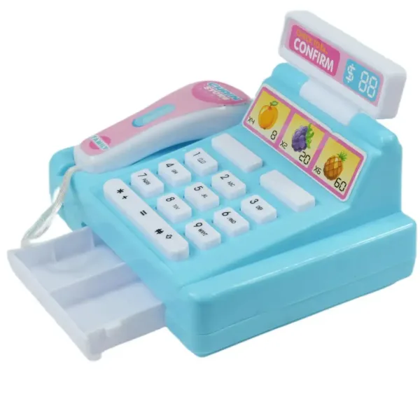 Happy Shopping: Registrierkasse mit zu öffnender Kassenschublade in zwei Varianten, 12,5 cm Bild 7
