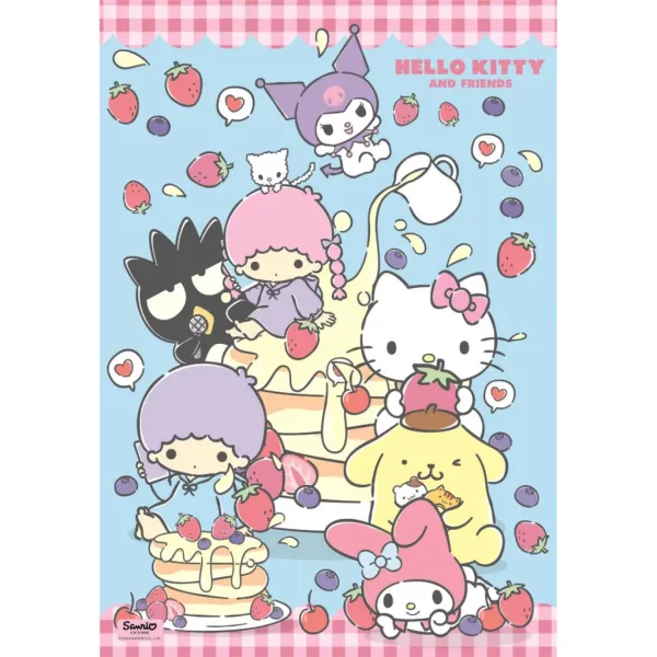 Hello Kitty und Freunde Süße Leckereien 1000 Teile Puzzle – Clementoni Bild 2