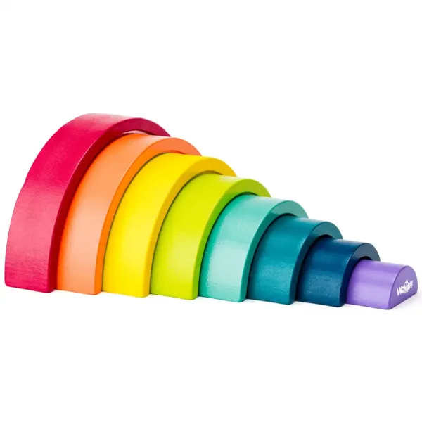 Holz Regenbogen Balance Geschicklichkeitsspiel - Woodyland Bild 2