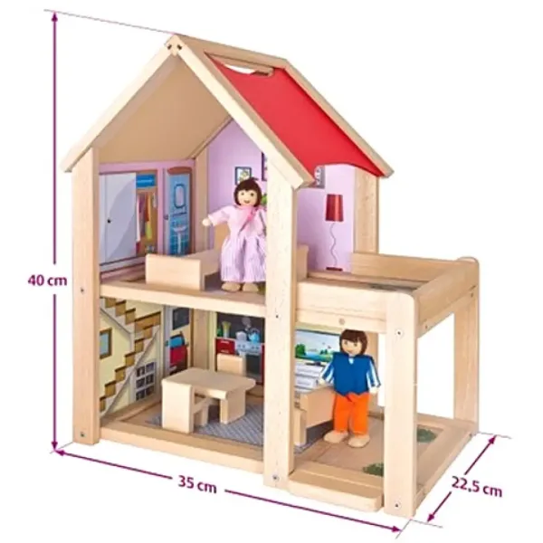 Holzpuppenhaus - Eichhorn Bild 2